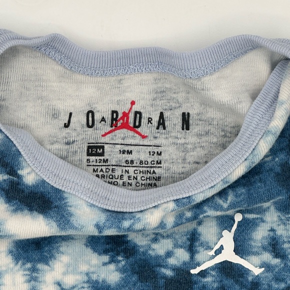 Short sleeved 12 month tie dye Nike onesie and head band set. - Picture 2 of 3